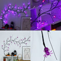 Miniatyrbillede 8 af 10: LED Birketræ Lygte Simuleret Træ Rattan Lys ARANEID