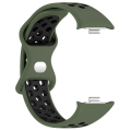 Miniatyrbillede 1 af 10: Silikone Band Strap Armbånd MØRKE GRØN&SORT Dark Green&Black