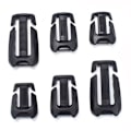 Miniatyrbillede 6 af 7: 4 stk Webbing Strap Spænde Skyder Fastener 25MM 25mm