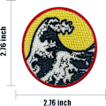 Pikkukuva 2 / 4: 8 kpl The Great Wave Off Applikointi Patch Vaatteet silitettävät