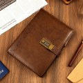 Miniatyrbillede 1 af 6: Journal med Lås Lås Dagbog Binder Notesbog