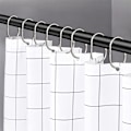 Miniatyrbilde 8 av 10: 8 Stk Dusjgardinkroker Dusjringer SORT SORT black