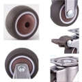 Miniatyrbilde 7 av 7: 4stk Møbler Hjul Hjul Svingbare Hjul 1inch4 pcs