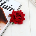 Miniatyrbild 4 av 10: Rose Hårklämma Blomma Hårnål ROYAL BLUE royal blue