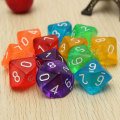 Miniatyrbild 9 av 10: 10 st/ set DND-tärningar Polyedriska tärningar RÖD RÖD Red
