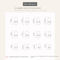 Miniatyrbilde 2 av 10: 24stk False Nails Long Mandel W473 W473 W473