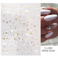 Miniatyrbillede 1 af 10: Nail Stickers 3D Bronzing Flowers CJ-053 CJ-053