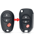 Miniatyrbillede 1 af 10: Fjernbetjent bilnøgleskal Bilnøgleetui 3 KNAPPER 3 KNAPPER 3 Buttons