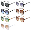 Miniatyrbillede 5 af 10: Butterfly Sunglasses Irregular Sunglasses SORT-GRÅ SORT-GRÅ Black-Grey