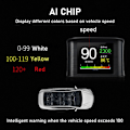 Miniatyrbillede 3 af 10: Bil Head Up Display Digital Speedometer Bil HUD Black