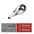 Miniatyrbillede 1 af 10: Fiskestang Guide Eye Keramisk Ring 2,8MM 2,8MM 2.8mm