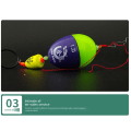 Miniatyrbillede 9 af 10: Fiskeflåd med bomuldsknudesæt Electric Fishing Float 3.0 3.0