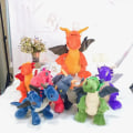 Miniatyrbild 5 av 6: 35CM Dinosaur Plyschleksaker Djur Uppstoppade dockor orange