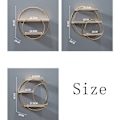 Miniatyrbillede 2 af 10: Opbevaringsstativ Væg Opbevaringsstativ SEMICIRCLE SORT HALVCIRKEL SORT Semicircle Black
