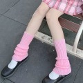 Pikkukuva 1 / 10: Neulotut sukkahousut Pohkeen puolivälin pinotut sukat ROUNAKSI B B Pink B-B