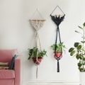 Miniatyrbillede 5 af 10: Macrame Planteophæng Hængende Planteholder BEIGE LANG LANG Beige Long-Long