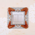 Miniatyrbilde 9 av 10: Enkel lysbryter Deksel Sokkel Surround Frame KAFFE coffee