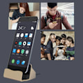 Miniatyrbilde 6 av 10: Lader Dock Dock Stand Holder ROSA FOR ANDROID FOR ANDROID pink For Android-For Android
