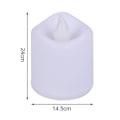 Miniatyrbillede 2 af 10: 24 STK Led telampe Flammefri Led stearinlys Falske stearinlyslampe 24PCS