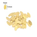 Miniatyrbilde 1 av 4: 60 stk Oval Charm Anheng Charms Dingle Flat Blank Tag Anheng