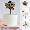 Miniatyrbillede 5 af 9: 5 stk Cake Topper Happy Graduation 3 3 3
