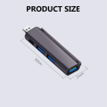 Miniatyrbild 5 av 10: USB 3.0 Hub Type-C Expander USB TYPE-C PLUG USB TYPE-C PLUG USB Type-C Plug