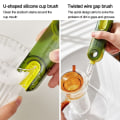 Miniatyrbilde 6 av 10: 2 STK Kopplokk Rengjøringsbørste Kopp Gap Brush BLÅ blue