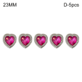 Miniatyrbilde 1 av 10: 5 stk Hjerteformede knapper Skjorteknapper 23MMD-5STK D-5STK 23MMD-5pcs