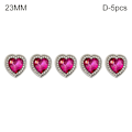 Miniatyrbillede 1 af 10: 5 stk Hjerteformede knapper Skjorteknapper 23MMD-5STK D-5STK 23MMD-5pcs