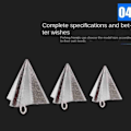 Miniatyrbilde 3 av 10: 1/2 stk Fiskeledningssynker Fiskevektsluke 1PC140G 140G 1pc140g