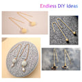 Pikkukuva 4 / 5: 10 kpl Gold Threader Korvakorut Hypoallergenic Ear Threads Drop
