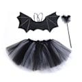 Pikkukuva 1 / 10: Bat Wings -setit Halloween Cosplay -asu 3 3 kpl / set 3 3 kpl / set 3 3pcs/set