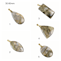 Pikkukuva 2 / 10: Stone Kaulakoru Riipus Natural Akaatti Riipus TRIANGLE TRIANGLE triangle