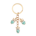 Pikkukuva 1 / 8: 2kpl Owl Keychain Star Key Ring 7 7 7