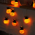 Miniatyrbilde 8 av 10: Halloween Pumpkin String Lights Lantern 2 2 2