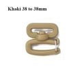 Miniatyrbillede 1 af 9: Webbing Spænder Krog Rygsæk Taske Clips KHAKI 38 TIL 38MM Khaki 38 to 38mm