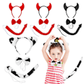 Pikkukuva 8 / 10: Halloween Devil -asusetti Fancy Mekko set PUNAINEN PUNAINEN Red
