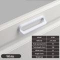 Miniatyrbillede 1 af 10: Skab Garderobe Dørgreb Møbelgreb HVID 96MM 96MM white 96mm-96mm