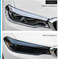 Miniatyrbilde 3 av 10: Bil Tåkelampe Bake Farge Film Lys FROSTED SORT FROSTED SORT Frosted black