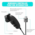 Miniatyrbillede 7 af 10: Til Nintendo Wii/Wii U Joystick Wireless Remote Gamepad SORT black