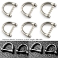Miniatyrbilde 8 av 10: Solid karabinkrok D Buestifter 9MMFROSTET FROSTET 9mmFrosted