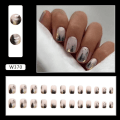 Miniatyrbilde 4 av 10: 24stk False Nails Short Square W383 W383 W383