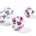 Pikkukuva 2 / 10: 7kpl/ set DND Dice Polyhedral Nopan VÄRIN VAIHTO 1 VÄRI color changing 1