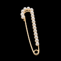 Miniatyrbillede 4 af 10: 4 stk perlebroche reversnål GULD 01 01 gold 01-01