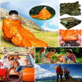 Miniatyrbillede 10 af 10: Sovepose Outdoor Nødteppe Termisk Hold Varmt CAMO Camo 1.3X2.1m-Sleeing Mat