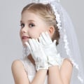 Miniatyrbillede 6 af 10: Prinsesse Handsker Fuldfinger Luffer BEIGE beige