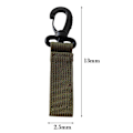 Miniatyrbilde 3 av 10: 4 stk Webbing ryggsekkstropp Quickdraw karabinkrok SVART STIL 2 Black Style 2-Style 2