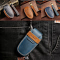Miniatyrbillede 6 af 10: Bilnøglekasse Key Protect Cover Shell 5 KNAPPER BRUN 5 KNAPPER 5 Buttons Brown