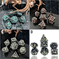 Pikkukuva 10 / 10: Metal Dice Set Peli Dice CC C