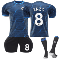 Miniatyrbilde 1 av 2: Chelsea Borte Fotballdrakt for Barn med Sokker NO.8 ENZO Fernández 2023-2024 28